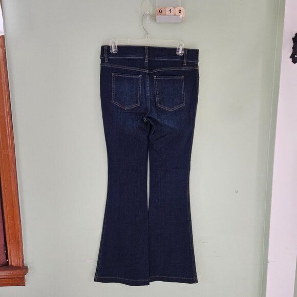 Spanx Clean Indigo Bootcut Trouser Jeans Women Size Medium Denim Stretch Shaping - Picture 2 of 13